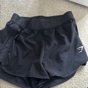 Gymshark Black Athletic Shorts Lightweight Performance